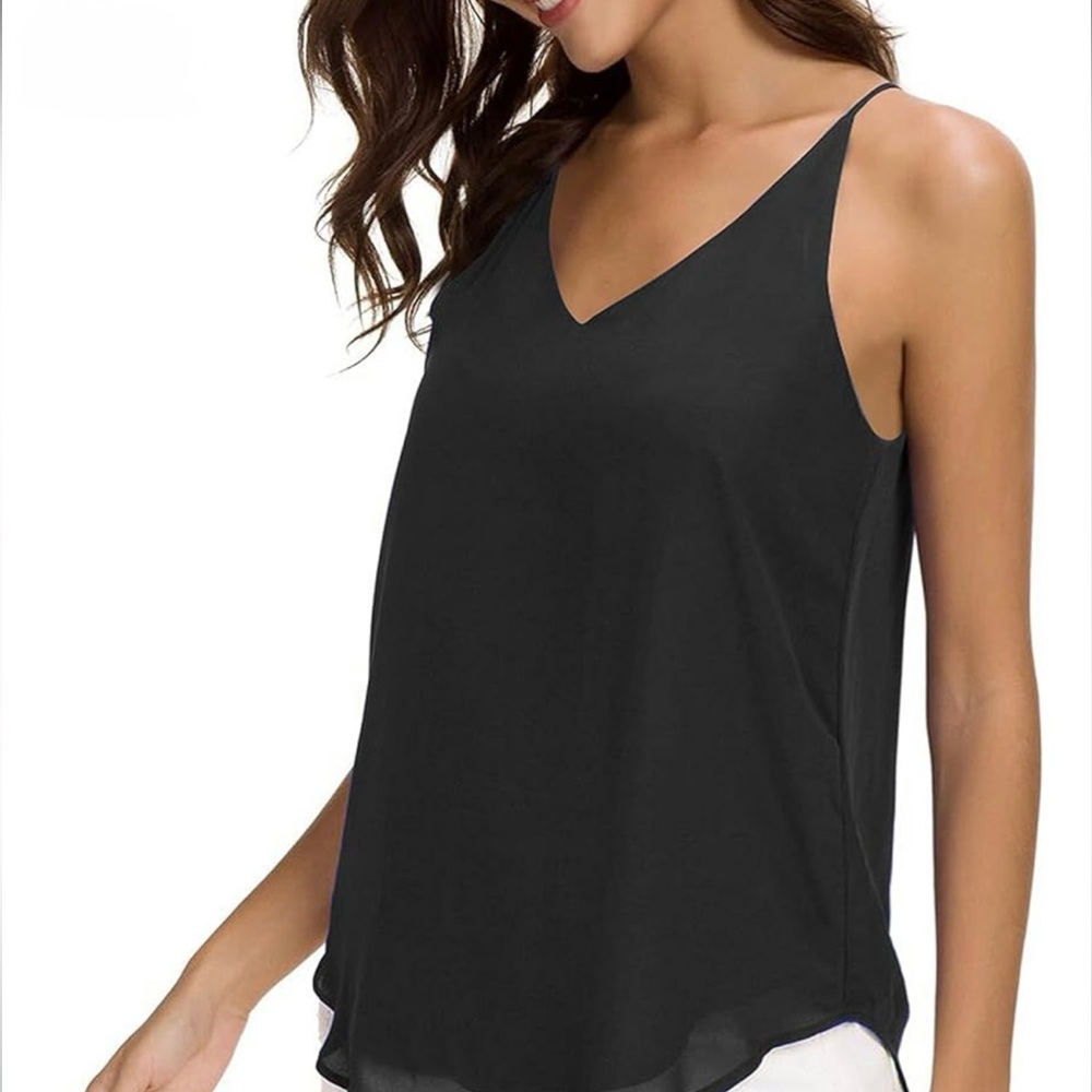 A New Day Black Camisole Tank Top